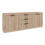 Μπουφές Doha σε sonoma απόχρωση 210x45x80.5εκ - Image 2