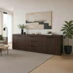 Μπουφές Doha σε wenge απόχρωση 210x45x80.5εκ