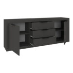 Μπουφές Doha σε ανθρακί απόχρωση 210x45x80.5εκ - Image 3
