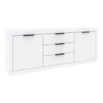 Μπουφές Doha σε λευκή απόχρωση 210x45x80.5εκ - Image 2