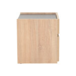 Κομοδίνο Comcie σε φυσικό με γκρι απόχρωση 50x42x45.5εκ - Image 4