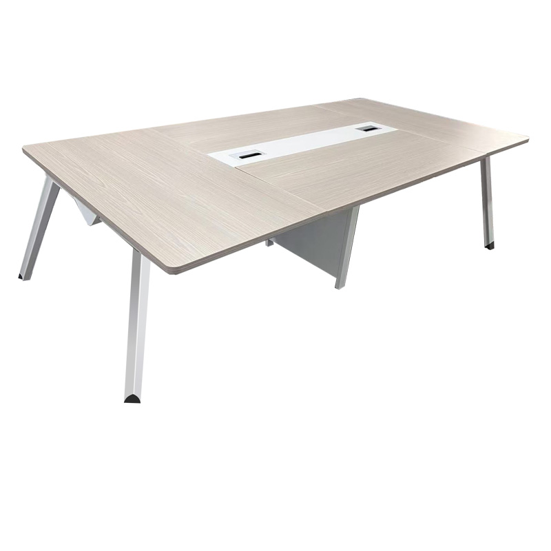 product_pako_367-000015 Τραπέζι συνεδριάσεων Armadi σε γκρι-λευκή απόχρωση 240x120x75εκ - Image 1