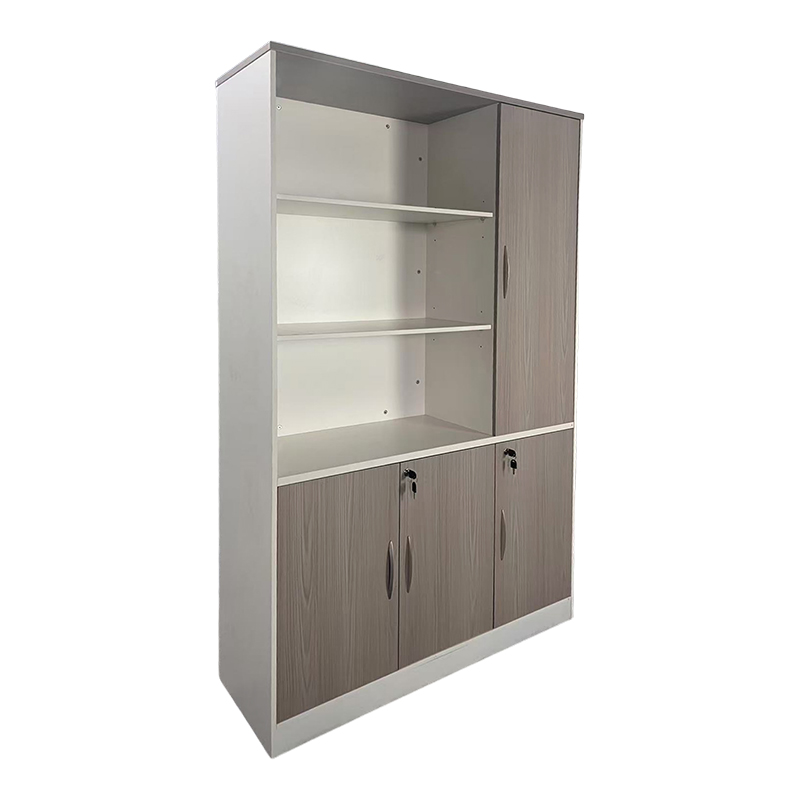 product_pako_367-000017 Βιβλιοθήκη γραφείου Armadi σε sonoma-λευκή απόχρωση 120x40x200εκ - Image 1