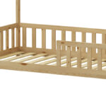 Παιδικό κρεβάτι Callan τ. Montessori με κιγκλίδωμα ξύλο πεύκου σε φυσική απόχρωση 90x190εκ - Image 7