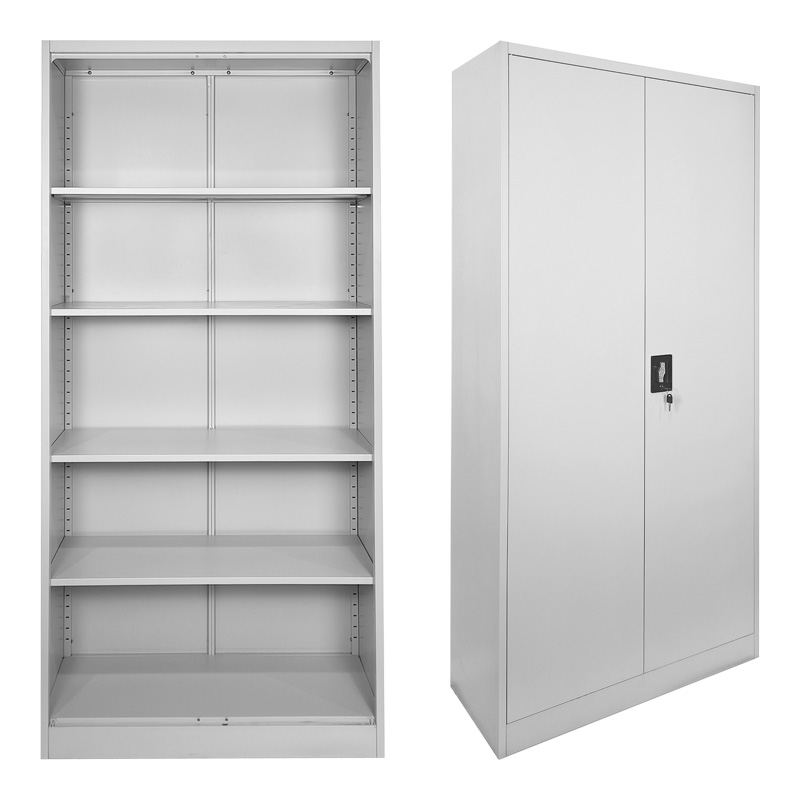 product_pako_378-000003 Μεταλλική ντουλάπα Ugren ανοιχτό γκρι 90x40x180εκ - Image 1