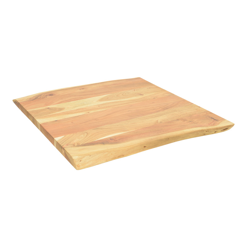 product_pako_379-000026 Επιφάνεια τραπεζιού Pozier μασίφ ξύλο ακακίας σε φυσική απόχρωση 80x80x4εκ - Image 1