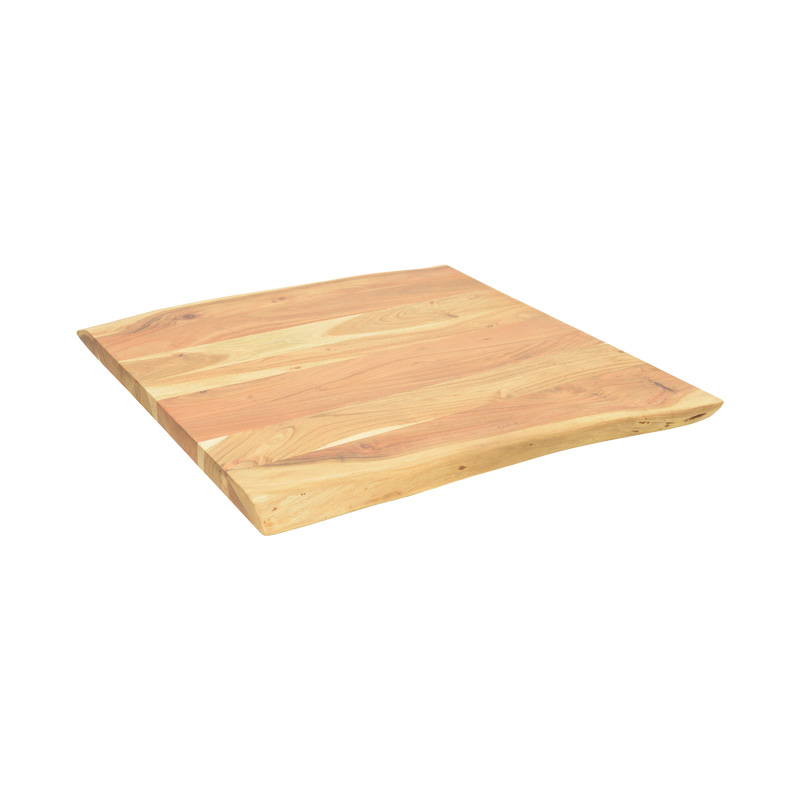product_pako_379-000027 Επιφάνεια τραπεζιού Pozier μασίφ ξύλο ακακίας σε φυσική απόχρωση 70x70x4εκ - Image 1