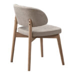 Καρέκλα Siena rubberwood σε φυσική-μπεζ απόχρωση 48x50x81εκ (Σετ 2 τεμαχίων) - Image 2