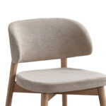 Καρέκλα Siena rubberwood σε φυσική-μπεζ απόχρωση 48x50x81εκ (Σετ 2 τεμαχίων) - Image 3