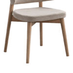 Καρέκλα Siena rubberwood σε φυσική-μπεζ απόχρωση 48x50x81εκ (Σετ 2 τεμαχίων) - Image 4