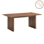 Τραπέζι Eleganza mdf σε καρυδί απόχρωση 180x99x75.8εκ - Image 2