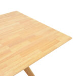 Τραπέζι Raffles rubberwood με mdf σε φυσική απόχρωση 150x90x76εκ - Image 5