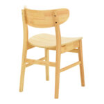 Καρέκλα Lumnia rubberwood σε φυσική απόχρωση 46x50x76εκ - Image 3