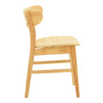 Καρέκλα Lumnia rubberwood σε φυσική απόχρωση 46x50x76εκ - Image 4