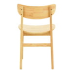 Καρέκλα Lumnia rubberwood σε φυσική απόχρωση 46x50x76εκ - Image 6