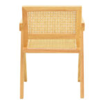 Πολυθρόνα Winslow rubberwood-rattan σε φυσική απόχρωση 51x54x80εκ (Σετ 2 τεμαχίων) - Image 6