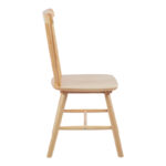 Καρέκλα Bristol rubberwood σε φυσική απόχρωση 45x51x86εκ - Image 5