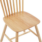 Καρέκλα Bristol rubberwood σε φυσική απόχρωση 45x51x86εκ - Image 9