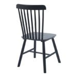 Καρέκλα Bristol rubberwood σε μαύρη απόχρωση 45x51x86εκ - Image 4