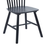 Καρέκλα Bristol rubberwood σε μαύρη απόχρωση 45x51x86εκ - Image 8