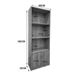 Βιβλιοθήκη Tekaro σε sonoma απόχρωση 60x29x166εκ - Image 5