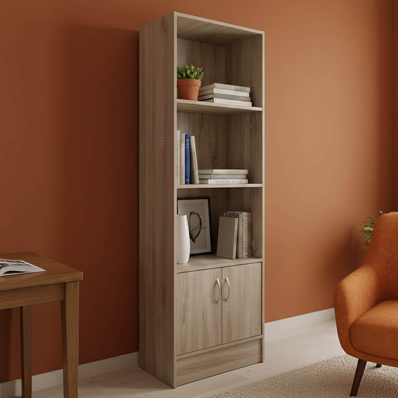 product_pako_383-000007 Βιβλιοθήκη Tekaro σε sonoma απόχρωση 57x33x180εκ - Image 1
