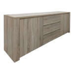Μπουφές Kalya σε sonoma απόχρωση 220x49x89.5εκ - Image 2