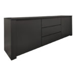 Μπουφές Kalya σε ανθρακί απόχρωση 220x49x89.5εκ - Image 2