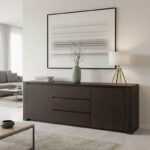Μπουφές Kalya σε wenge απόχρωση 220x49x89.5εκ