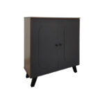 Παπουτσοθήκη-ντουλάπι Cathi σε oak - anthracite απόχρωση 80x34x95εκ