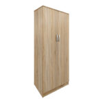Ντουλάπα δίφυλλη Athos σε Sonoma απόχρωση 80x42x180εκ