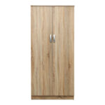 Ντουλάπα δίφυλλη Athos σε Sonoma απόχρωση 80x42x180εκ - Image 4