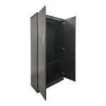 Ντουλάπα δίφυλλη Athos σε wenge απόχρωση 80x42x180εκ - Image 2