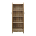 Ντουλάπα δίφυλλη Athos σε sonoma απόχρωση 60x42x180εκ - Image 3