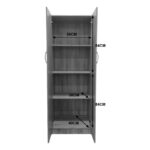 Ντουλάπα δίφυλλη Athos σε wenge απόχρωση 60x42x180εκ - Image 6