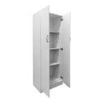 Ντουλάπα δίφυλλη Athos σε λευκή απόχρωση 60x42x180εκ - Image 2