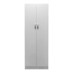 Ντουλάπα δίφυλλη Athos σε λευκή απόχρωση 60x42x180εκ - Image 4