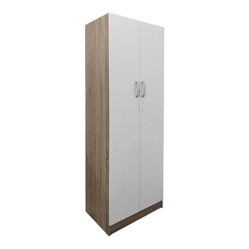 product_pako_383-000057 Ντουλάπα δίφυλλη Athos σε sonoma-λευκή απόχρωση 60x42x180εκ - Image 1