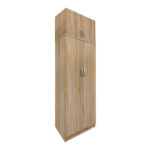 Ντουλάπα δίφυλλη και πατάρι Athos σε oak απόχρωση 80x42x240εκ
