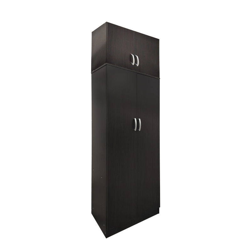 product_pako_383-000084 Ντουλάπα δίφυλλη και πατάρι Athos σε wenge απόχρωση 80x42x240εκ - Image 1