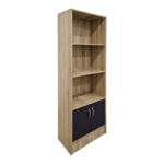 Βιβλιοθήκη Tekaro sonoma-ανθρακί 57x33x180εκ - Image 2
