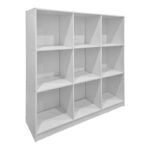 Βιβλιοθήκη Gridea λευκό 119.5x30x121εκ - Image 2