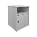 Κομοδίνο Lenea λευκό 40x40x50εκ