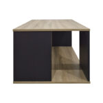 Τραπέζι σαλονιού Zelegan sonoma-ανθρακί 90x60x44.5εκ - Image 4