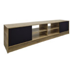 Έπιπλο τηλεόρασης Tivia sonoma-ανθρακί 180x35x41.5εκ - Image 3