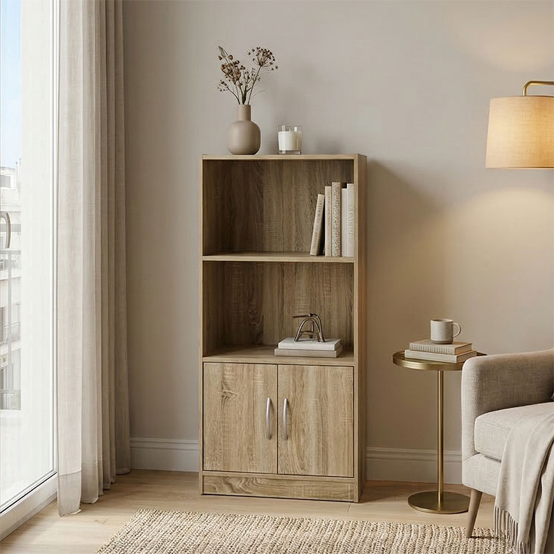 product_pako_383-000155 Βιβλιοθήκη Tekaro sonoma 60x30x120εκ - Image 1