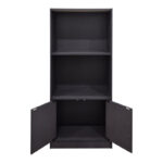 Βιβλιοθήκη Tekaro ανθρακί 60x30x120εκ - Image 3