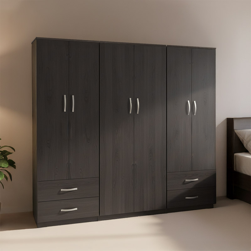 product_pako_383-000193 Ντουλάπα εξάφυλλη Athos wenge 240x42x180εκ - Image 1