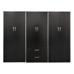 Ντουλάπα εξάφυλλη Athos Ι wenge 240x42x180εκ - Image 3