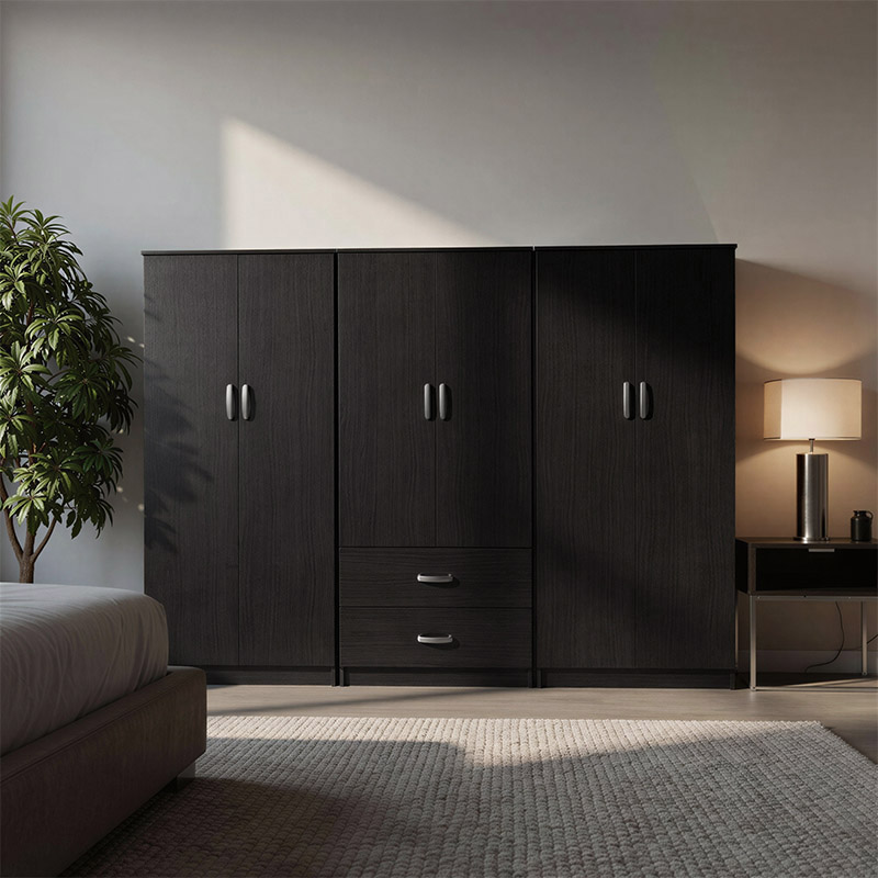 product_pako_383-000194 Ντουλάπα εξάφυλλη Athos Ι wenge 240x42x180εκ - Image 1